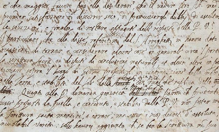 Trovata la lettera che costo’ a Galileo l’accusa di eresia