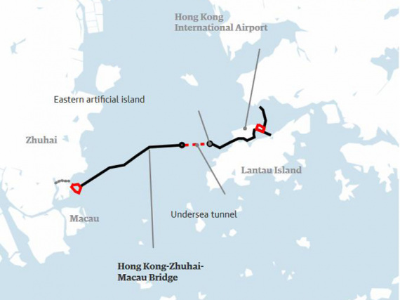 Cina: apre al traffico il ponte marino più lungo del mondo