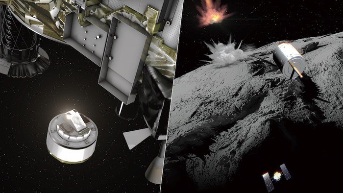 La sonda Hayabusa 2 ha ‘bombardato’ l’asteroide Ryugu