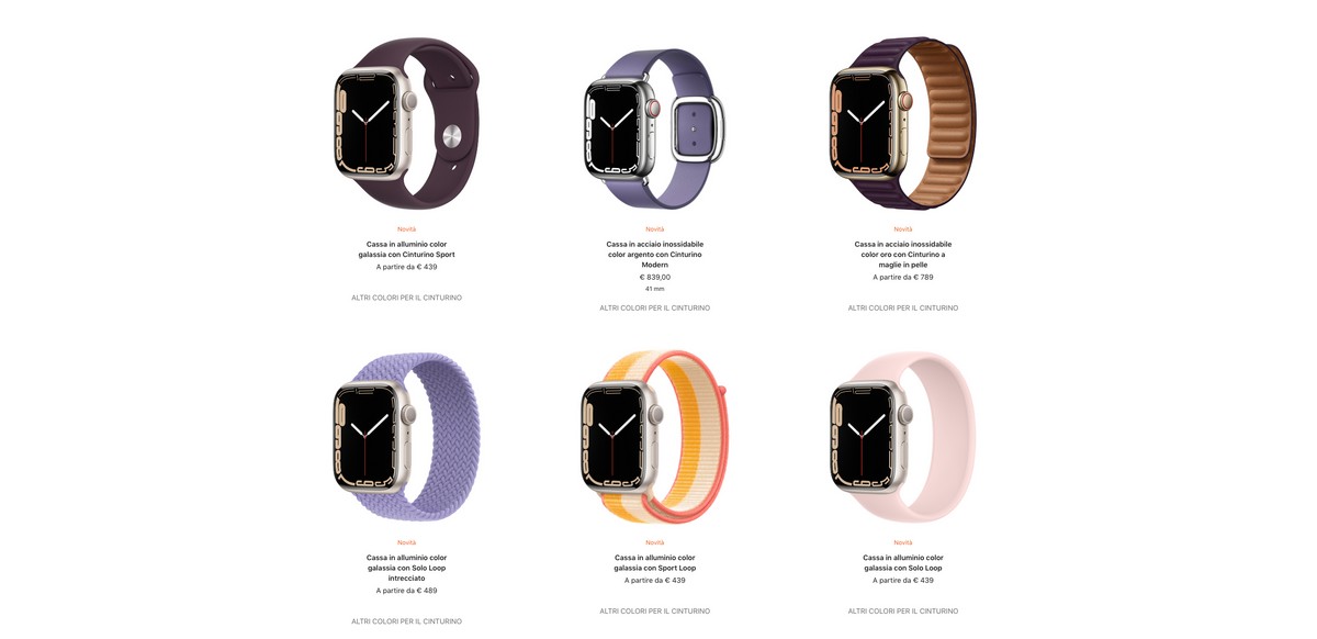 Apple Watch 7, i tempi di attesa sullo store italiano
