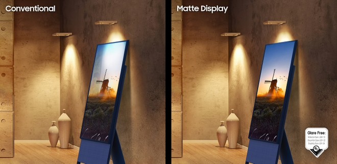 Samsung The Sero 2022: il TV che ruota in verticale ora ha lo schermo opaco