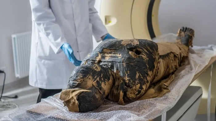 Mummia egizia incinta, nel cranio possibili segni di tumore VIDEO