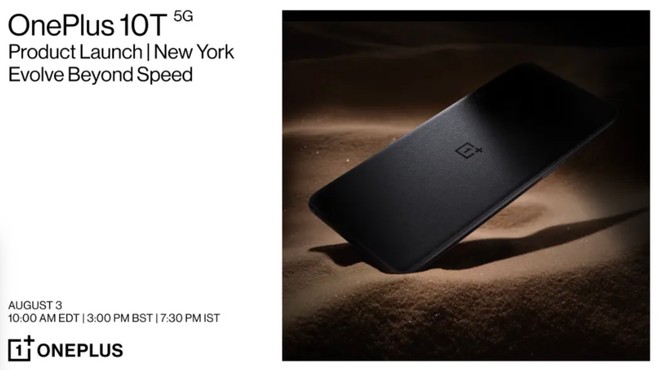 OnePlus 10T arriverà il 3 agosto insieme a OxygenOS 13 | Ufficiale