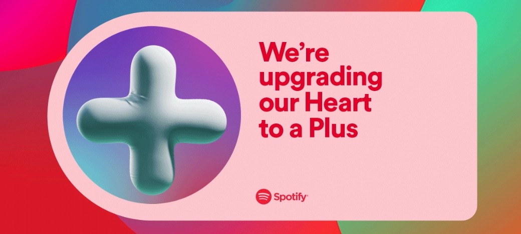 Spotify saluta il tasto a forma di cuore: al suo posto un + multifunzione