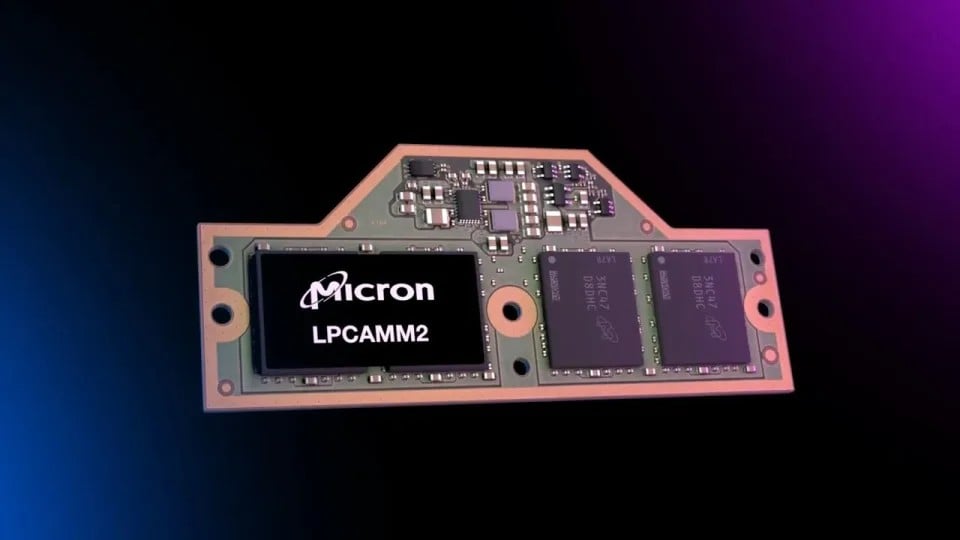 Micron presenta il primo modulo di RAM LPCAMM2, il futuro per i laptop