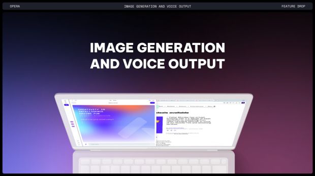 Opera One, la IA ora parla con l’utente e crea immagini