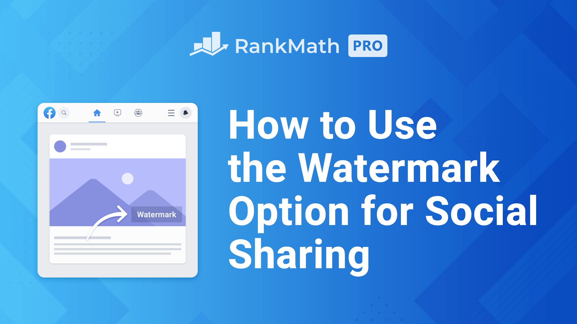 Watermark Option for Social Sharing