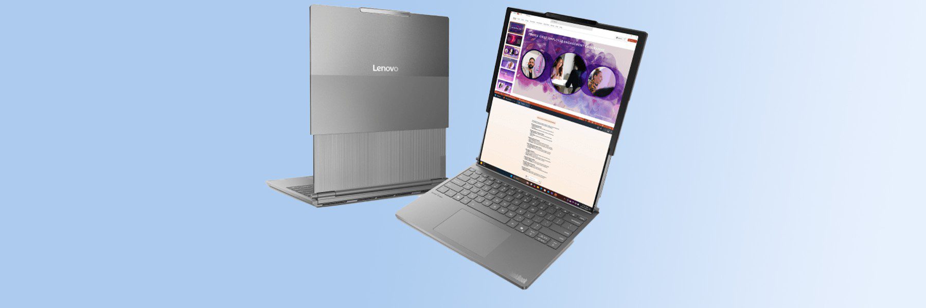 Lenovo, in arrivo il suo primo laptop con display arrotolabile: ecco le prime immagini