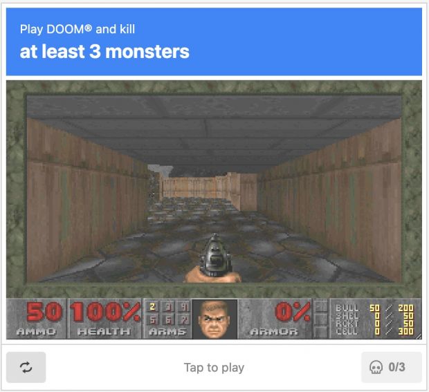 Tutti pazzi per il Captcha basato su Doom