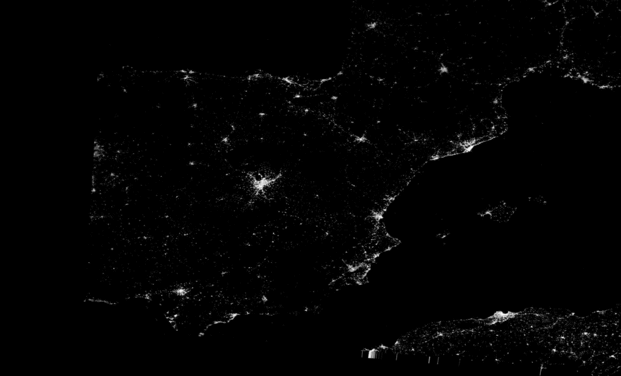 Blackout in Spagna, il ritorno della luce visto dai satelliti