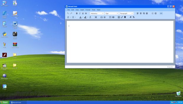 Windows XP gira emulato nel browser